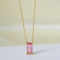 Stainless Steel Zircon Necklace