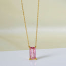 Stainless Steel Zircon Necklace