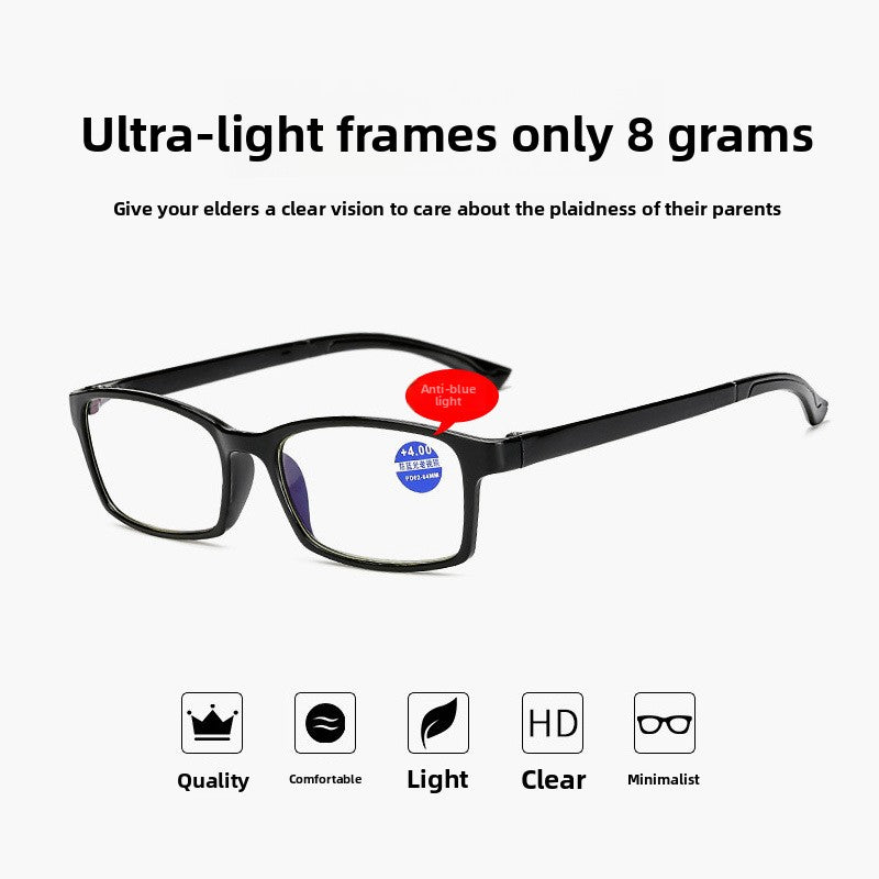Blue light anti-radiation reading glasses