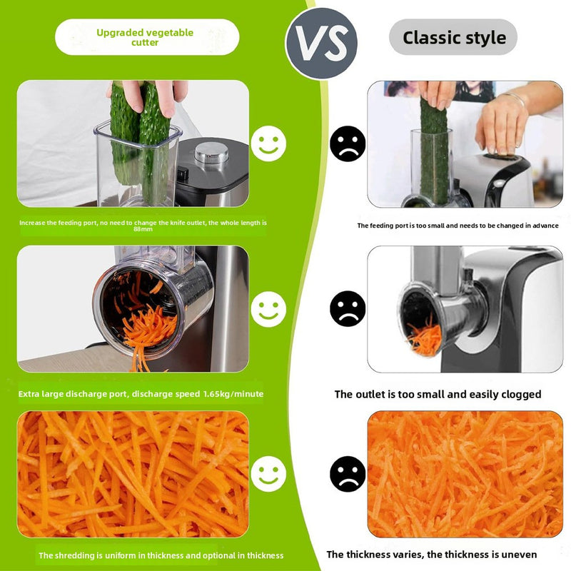 A multi-functional electric vegetable cutter