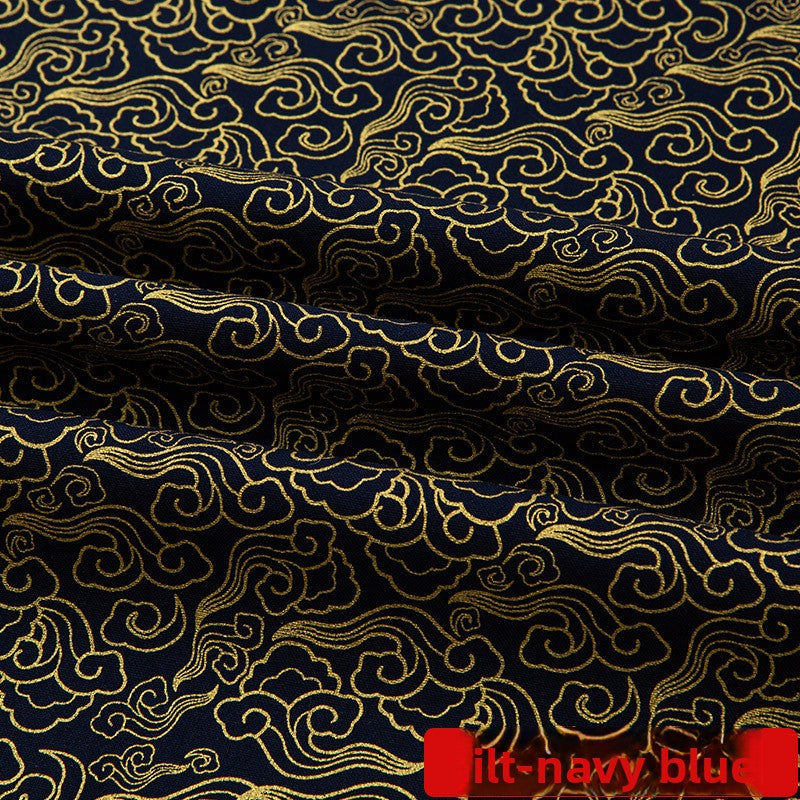 All-cotton Japanese-style gold-embossed fabric