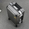 Aluminum Frame Trolley Case with USB Port and Combination Lock