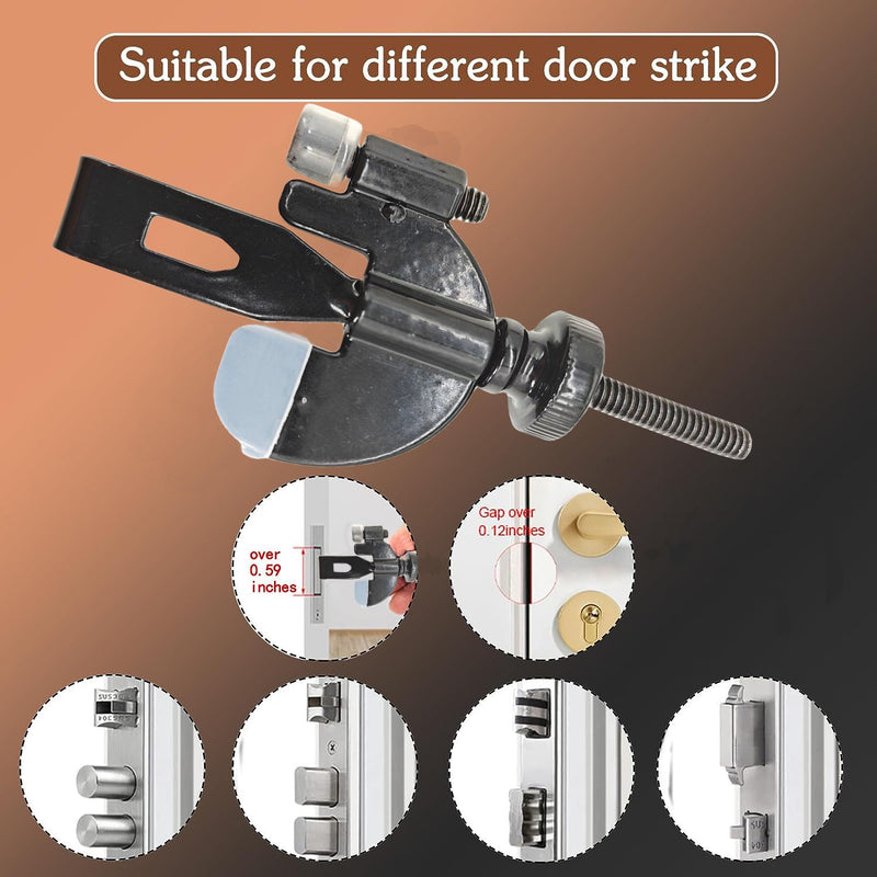 Portable Door Lock Privacy Extra Security Lock Anti Theft Travel Inside Door Locker for Traveling Home Bedroom Apartmen - TrendTrove