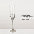 Creative Crystal Wine Glass Set with Ghost Hand Design