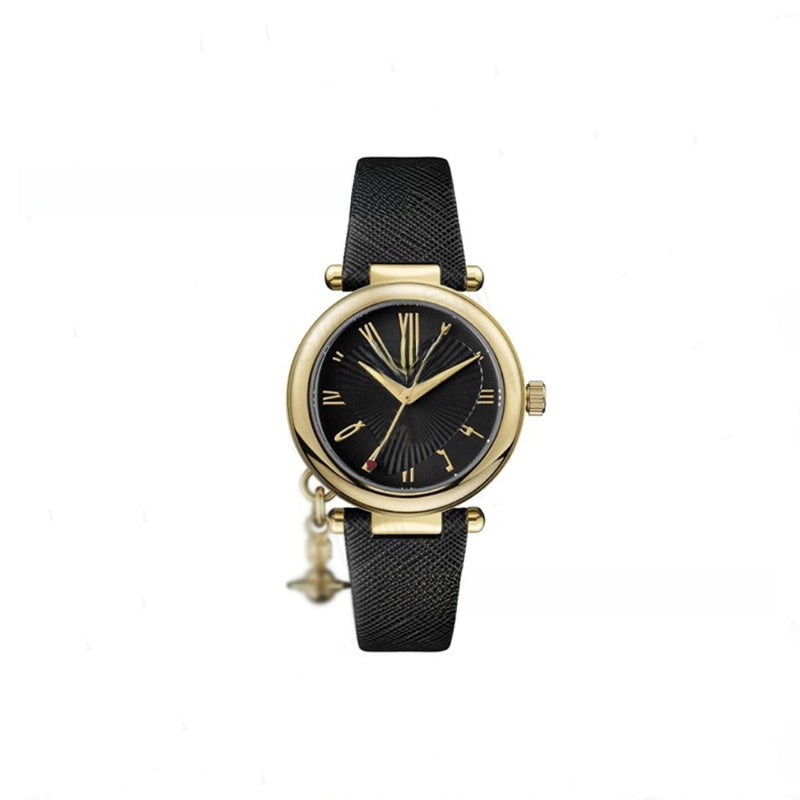 Pearl-set diamond style Saturn watch