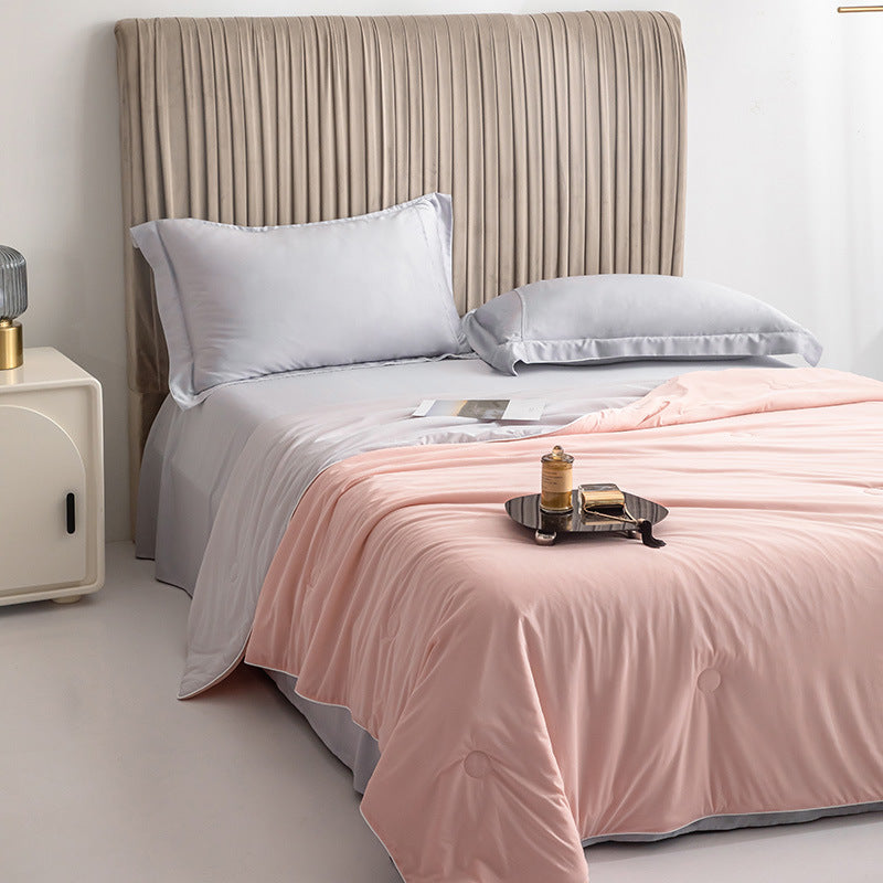 Cooling Fiber Summer Quilt Machine Washable Ultra-Thin