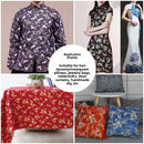 All-cotton Japanese-style gold-embossed fabric