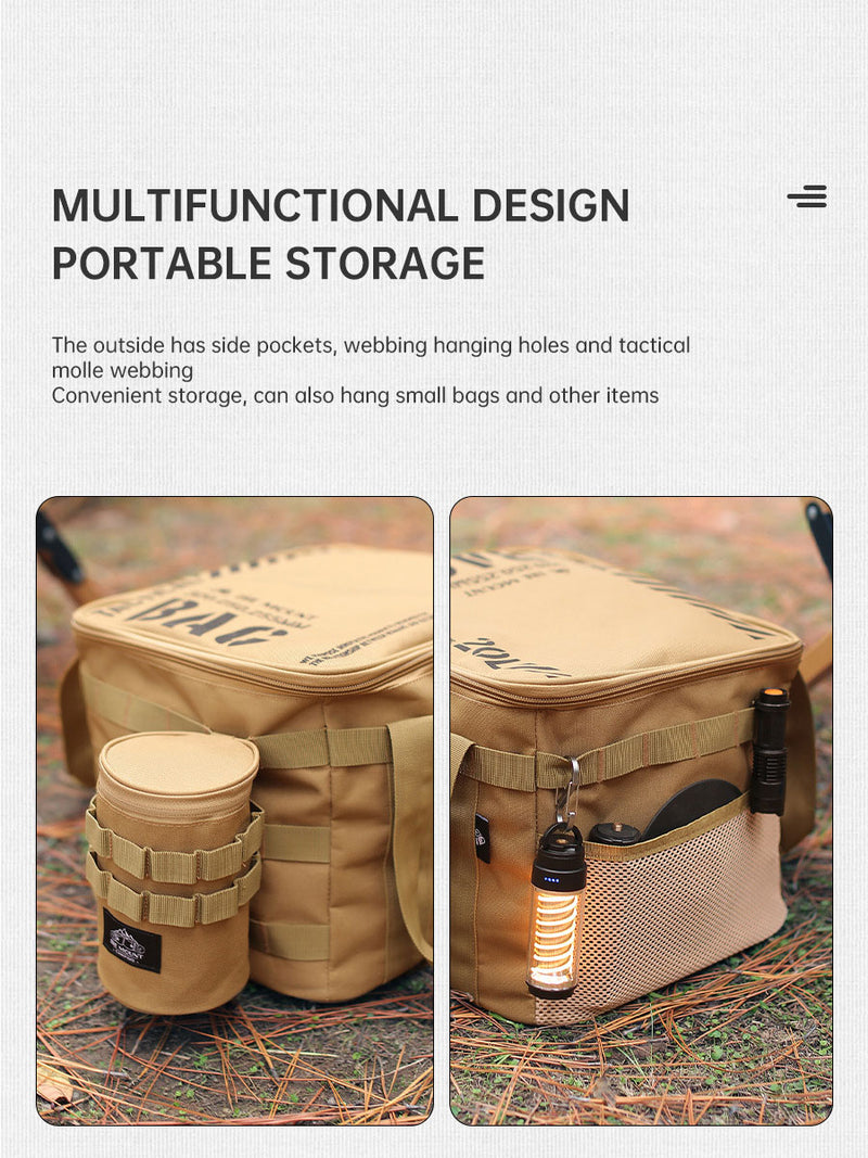 Outdoor Large Capacity Storage Bag 20L Set Pot Cooker Collision Resistant Multifunctional Portable Gas Tank Storage Bag Camping - TrendTrove