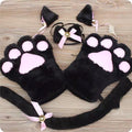 Selling Cute Suit Cat's Paw Gloves 5-piece Set Maid Nekopara Cat's Paw Bow Tie