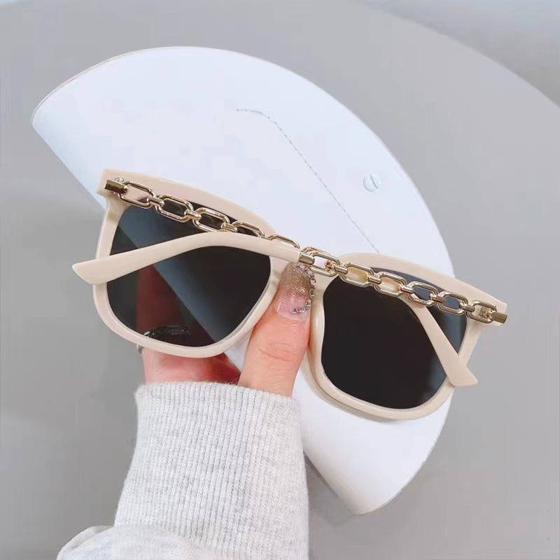 Fashion Women's Chain Leg Star Sunglasses