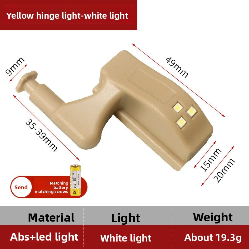 Smart hydraulic hinge lamp for wardrobe