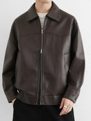 PU leather jacket