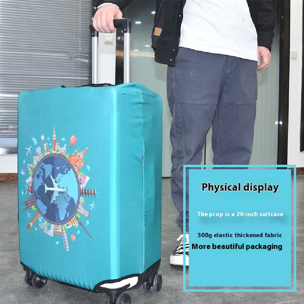 Luggage Protective Cover Elastic Thickening And Wear-resistant Printed Dust Cover 18-32 Inch