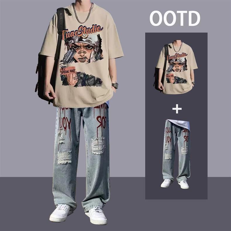 Short-sleeved T-shirt set