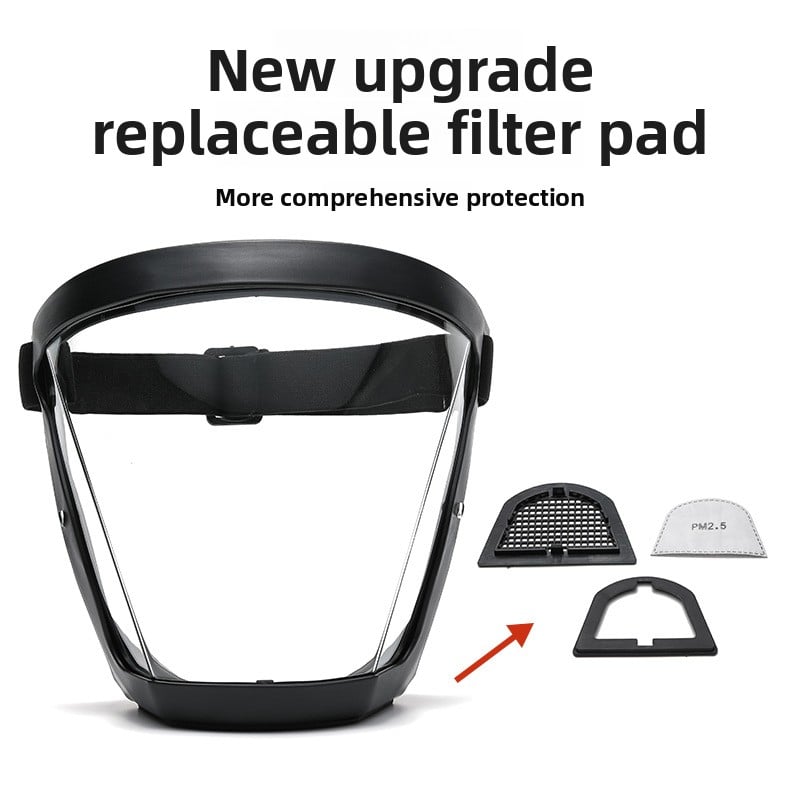 High-definition protective transparent dust mask