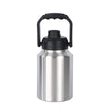Double Wall Half Gallon Insulated Water Bottle Jug 64oz 128oz Stainless Steel Sports Water Flask with Handle - TrendTrove
