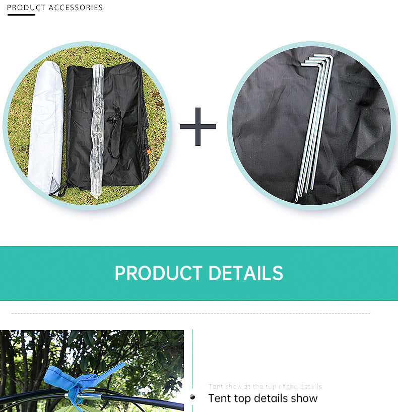 Pop Up Beach Tent Sun Shade Shelter Anti-UV Shelter Fully Automatic Folding Camping Tent - TrendTrove