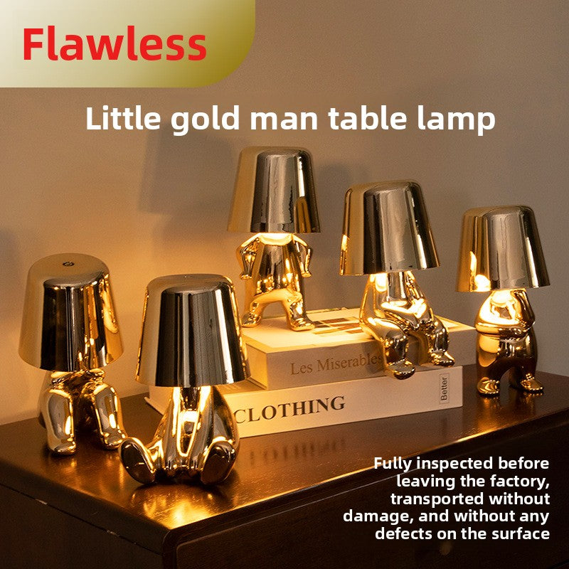 Rechargeable Decorative Table Lamp with Three-Color Light