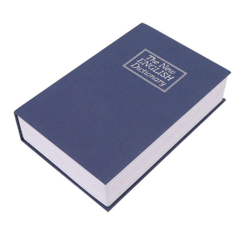 Dictionary Coin Piggy Banks Money Saving Box with Coded Lock Book Shape Secret Birthday Gift for Kids Safe Box Blue L