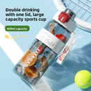 Large-capacity sports water bottle
