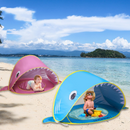 Children's beach tent seaside sun protection and shading fully automatic sand pit tent house - TrendTrove