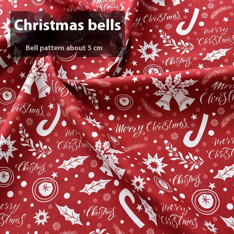 Christmas Fabric Creative Fabric Cotton Handicraft DIY Material Cotton Doll Cartoon Clothes For The Elderly