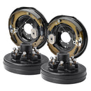 VEVOR Trailer Hub Drum Kits 8 On B.C. With Electric Brakes, Self-Adjusting Trailer Brake Assembly For 7000 Lbs Axle, 5-Hole Mounting, Backing Plates For Brake System Part Replacement