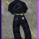 Corteiz Denim Jacket and Trousers Set