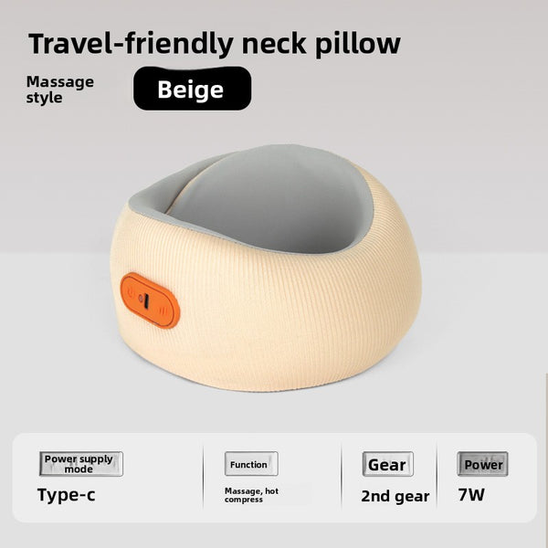 Multifunctional U-shaped Memory Foam Electric Massage Neck Pillow
