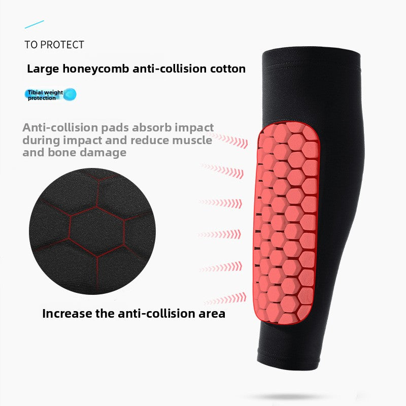 Breathable Honeycomb Sports Leg Guards for Running and Basketball