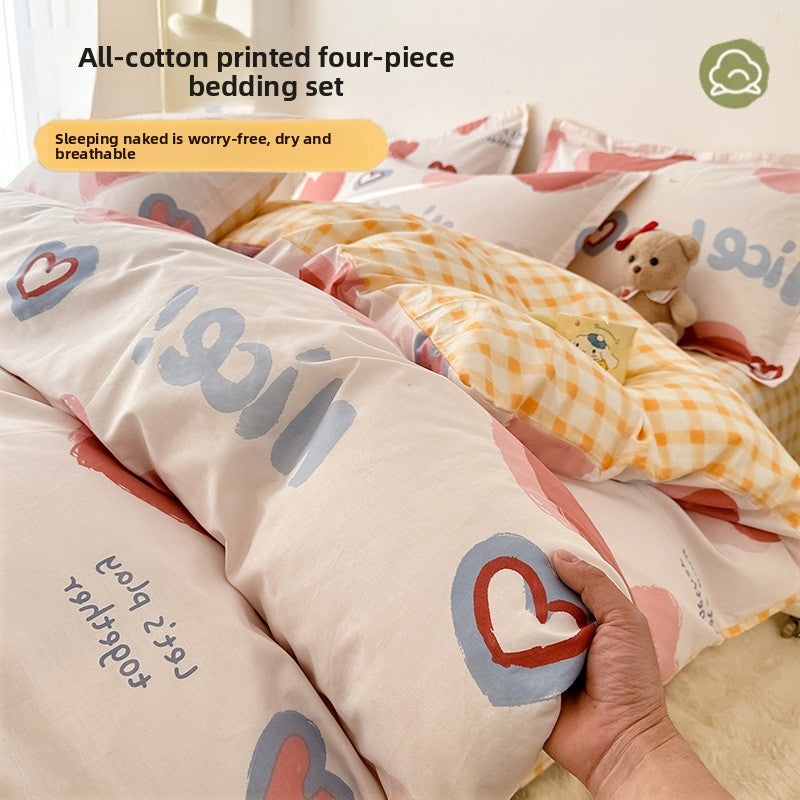 Cotton bed set