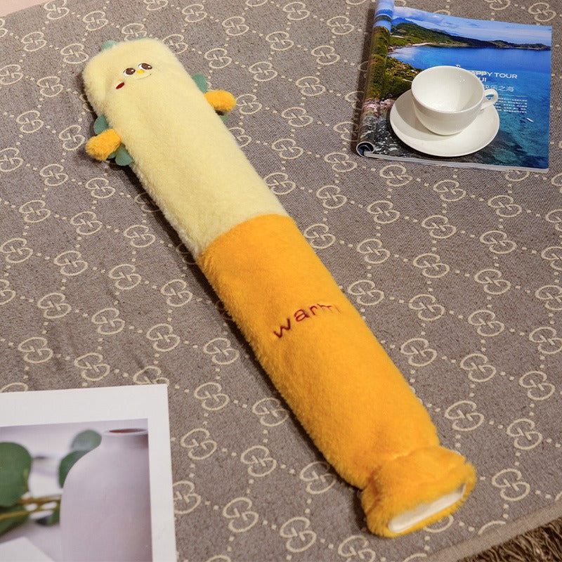 Cartoon Flannel Long Hot Water Bag
