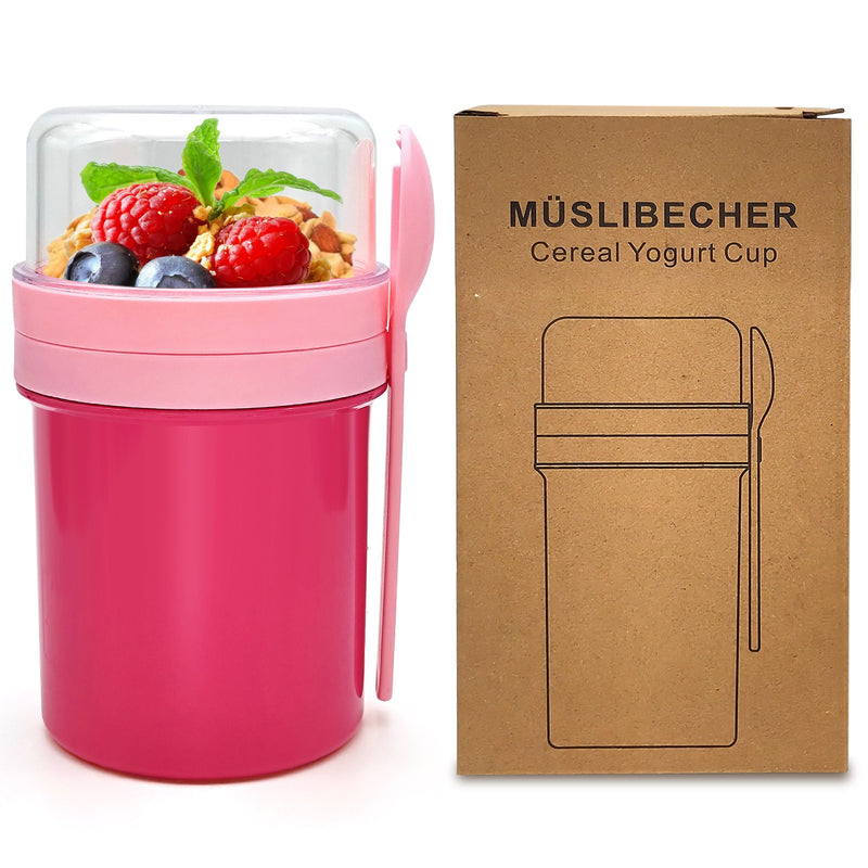 Double-layer portable yogurt cup