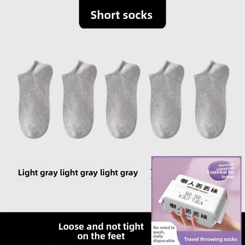 Disposable socks for men and women, no-wash daily disposable socks