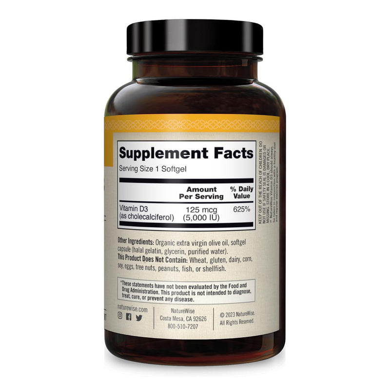 Vitamin D3 Capsules Dietary Supplement