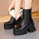 Women's Genuine Leather High-Top Winter Boots
