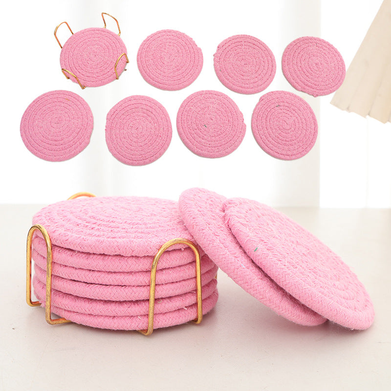 Woven teacup MATS and tea MATS