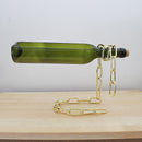 Suspended wine bottle decoration