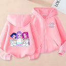 Kids KPop Demon Hunters Fleece Zipper Hoodie