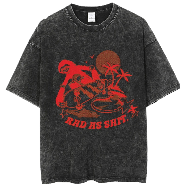 Washed and distressed T-shirt