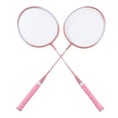 Badminton Rackets Pink Professional Separate Iron Alloy Badminton Rackets for Beginners Student Training