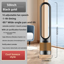 Vertical silent bladeless electric fan