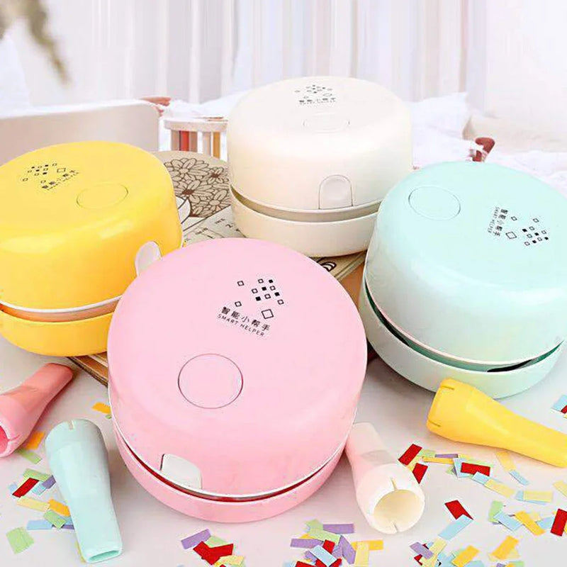 Mini Desktop Vacuum Cleaner Charging Wireless Handheld Keyboard Cleaning Vacuum Cleaner Student Eraser Pencil Dust Removal - TrendTrove