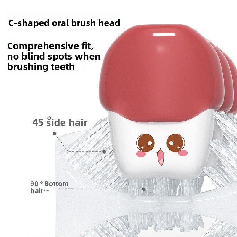 Children's Rechargeable U-Shaped Silicone Electric Toothbrush