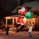 LED Luminous Christmas Sitting Santa Claus Outdoor Decoration