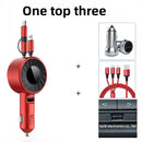 telescopic charging line car charger fast charge