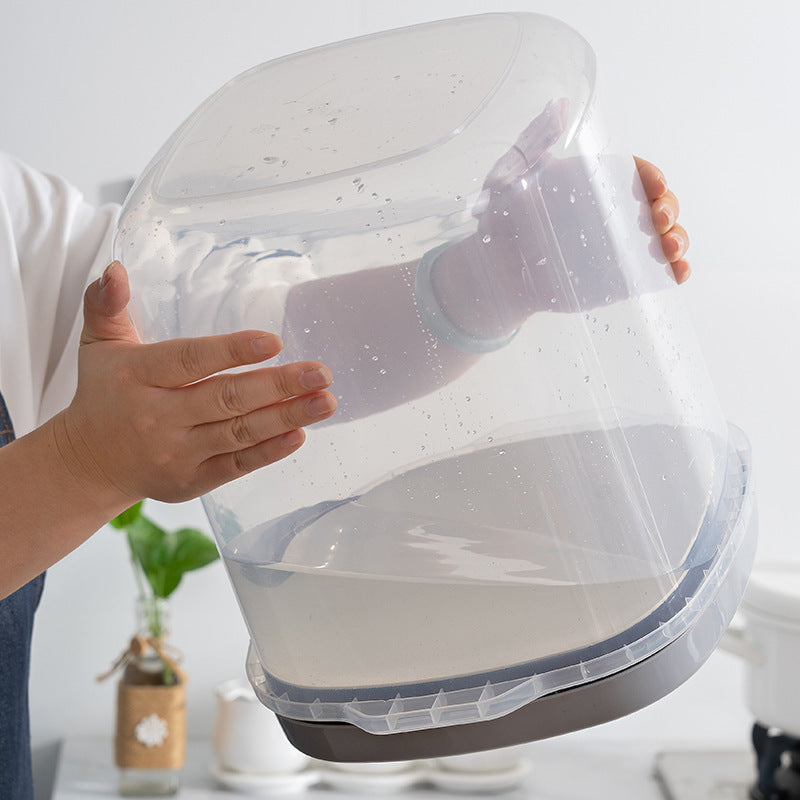 Sealed Rice Bucket Kitchen Household Plastic With Lid