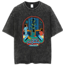 Washed and distressed T-shirt