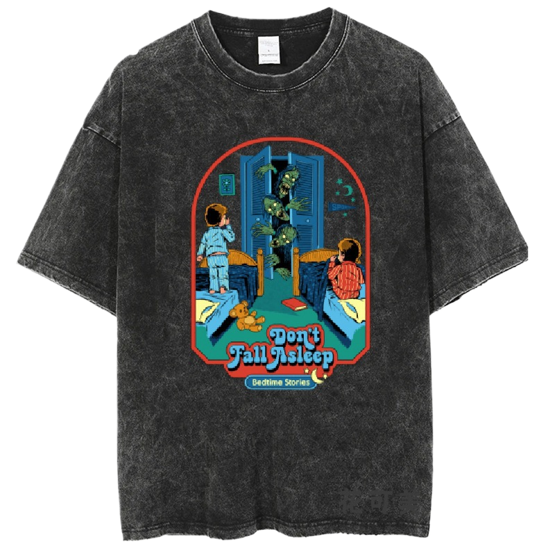 Washed and distressed T-shirt