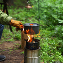 Outdoor BBQ flame-retardant gloves thickened cowhide cover wear-resistant camping protective cover - TrendTrove